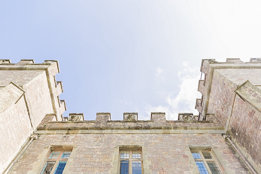 View of Clearwell Castle wedding venue and sky Coleford Monmouthshire by Hayley Morris Photography