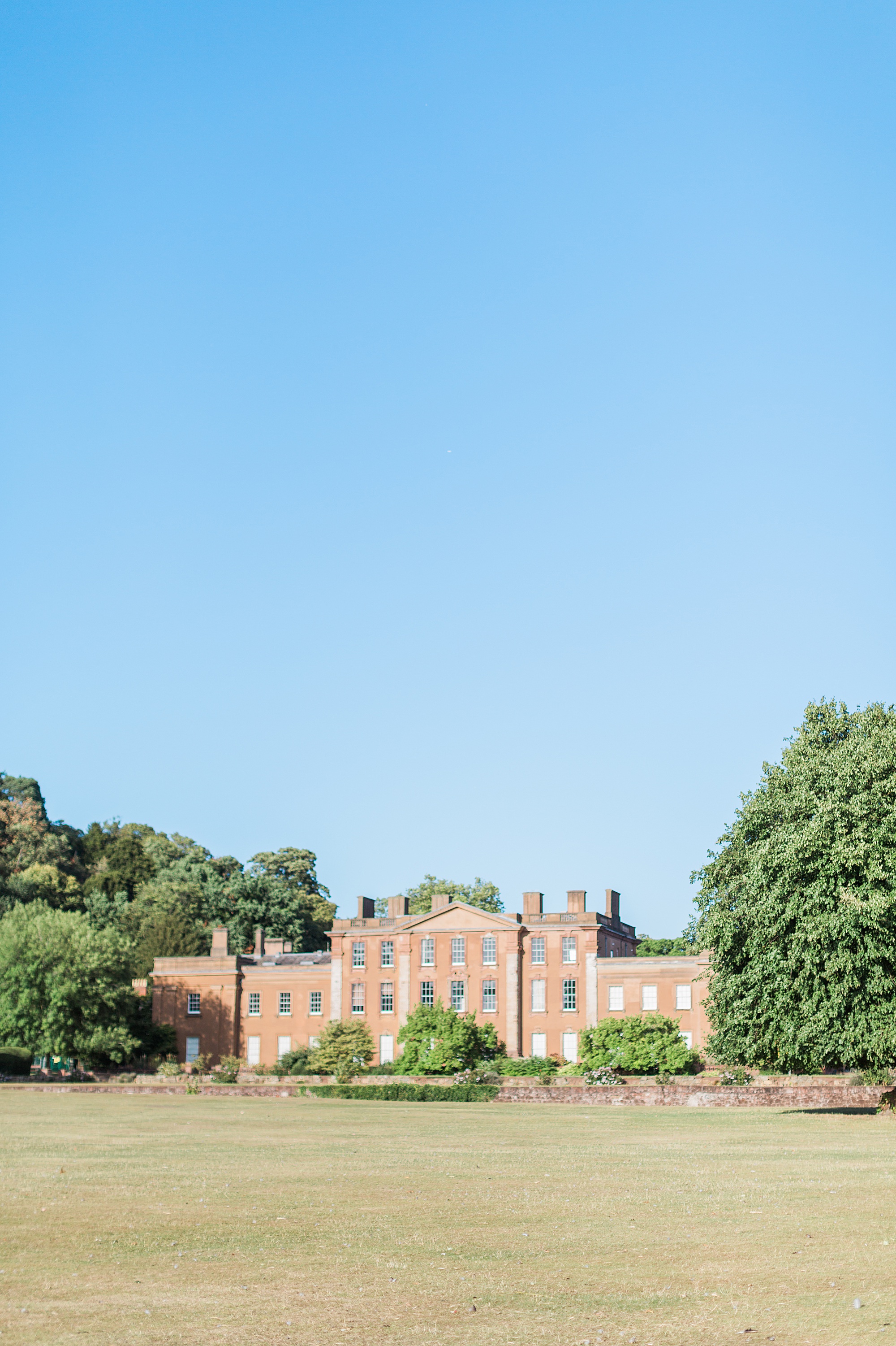 photo of the view across the grounds with himley hall in the background 