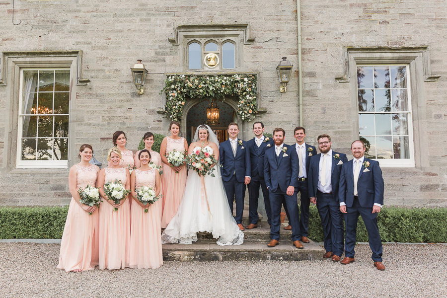 Hayley Morris Photography Lemore Manor herefordshire Fine art wedding photographer group photos bridal party