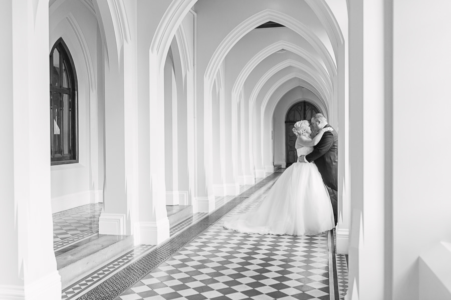 Hayley Morris Photography Stanbrook Abbey Malvern Worcester Fine Art Wedding Photographer corridors